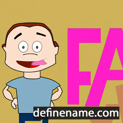 cartoon of the name Fà