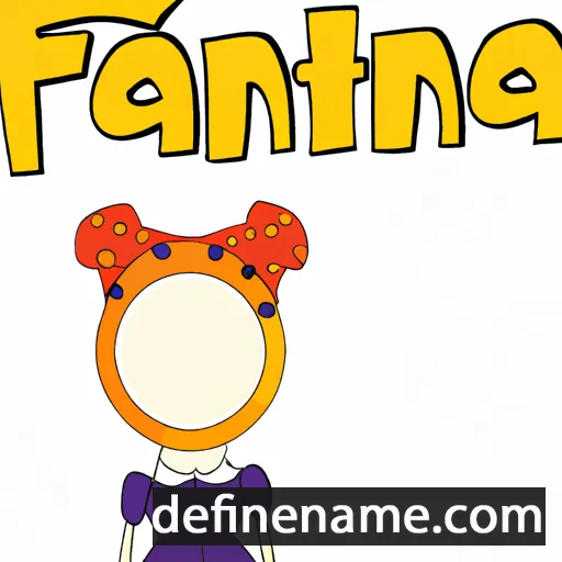 cartoon of the name Fänta