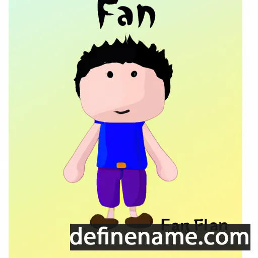 cartoon of the name Faan