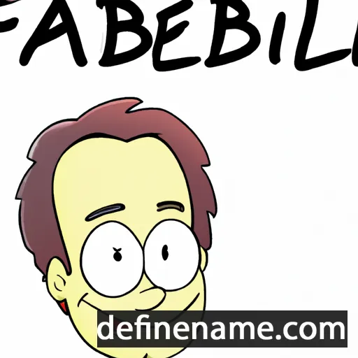 cartoon of the name Fabiele