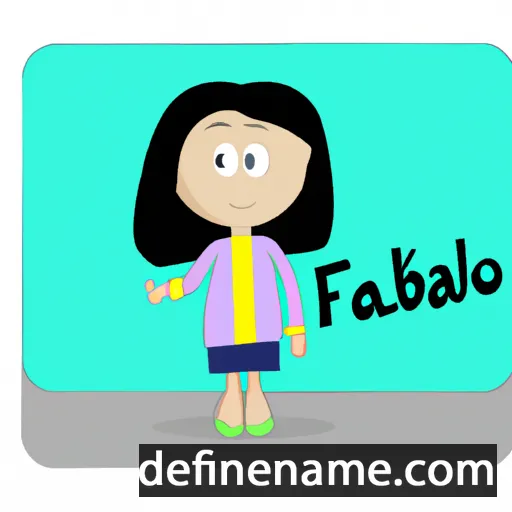 Fabióla cartoon