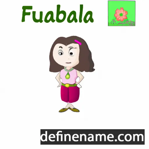 cartoon of the name Fabiula