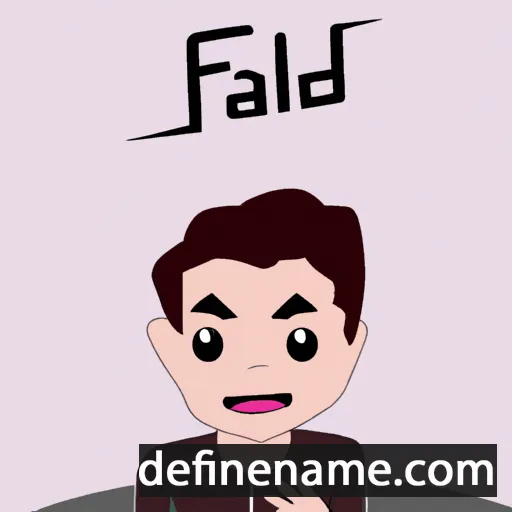 cartoon of the name Fadhli