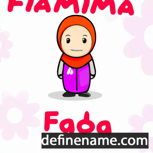 cartoon of the name Fadhma