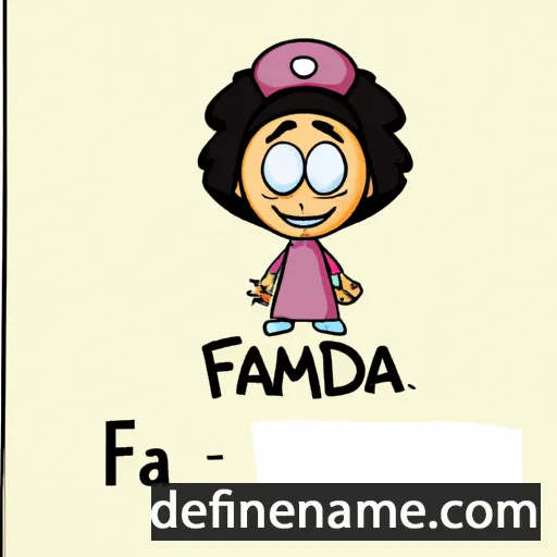 cartoon of the name Faduma