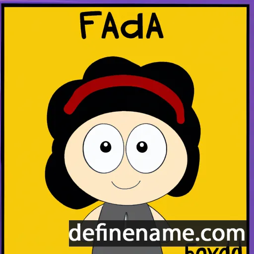 cartoon of the name Fadwa