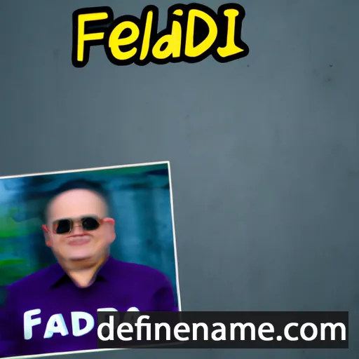 cartoon of the name Fadzli