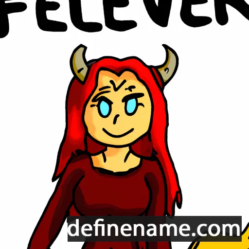 cartoon of the name Fælværa