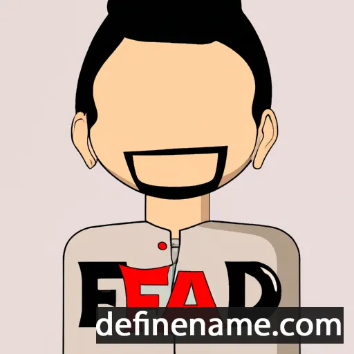 cartoon of the name Fahad