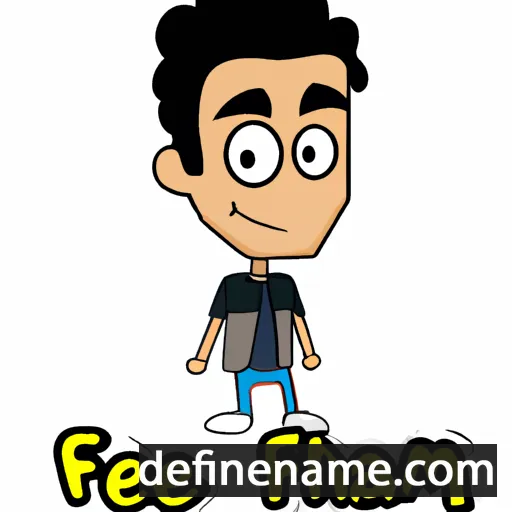 cartoon of the name Faheem