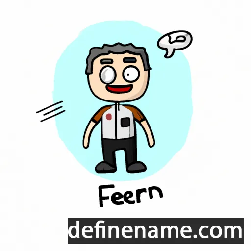 cartoon of the name Fahren