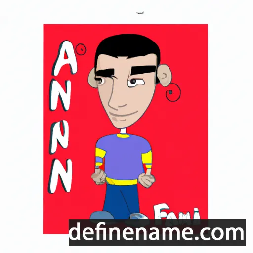 cartoon of the name Fain