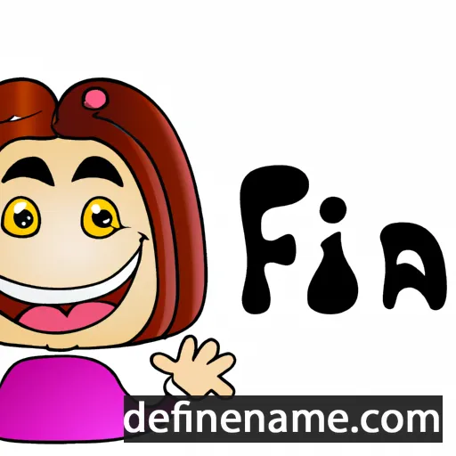 cartoon of the name Faina