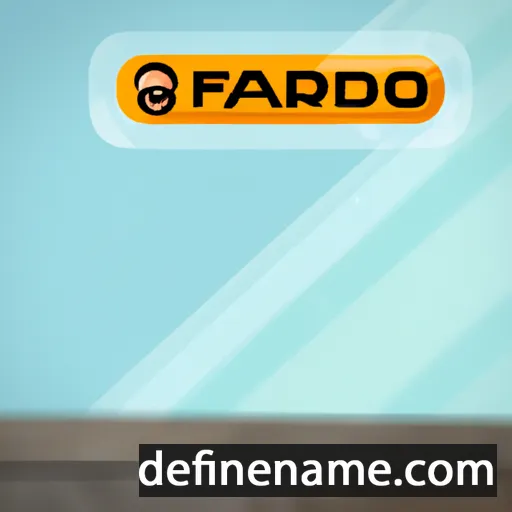 cartoon of the name Fairodz