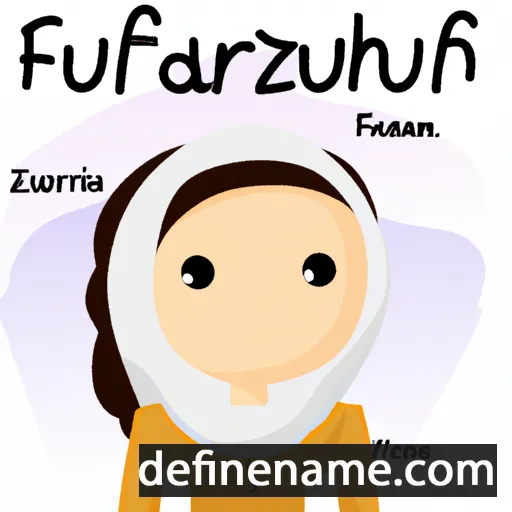 cartoon of the name Fairuzah