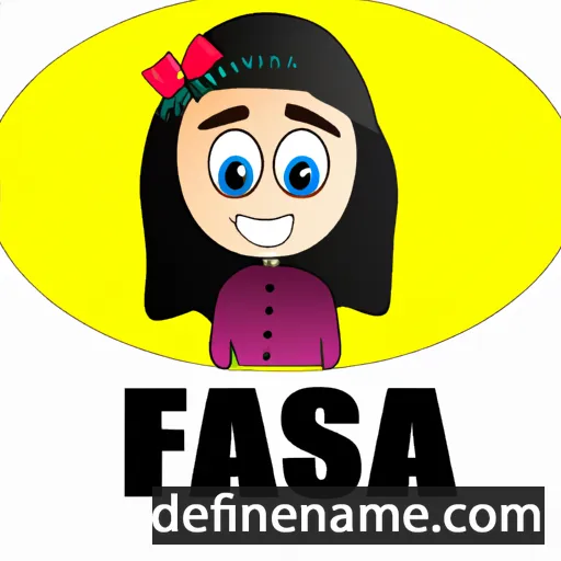 cartoon of the name Faisa