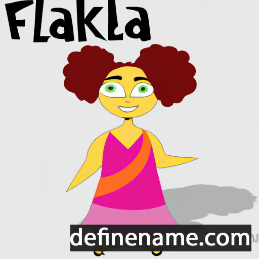 cartoon of the name Falakika