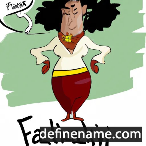 cartoon of the name Falakini