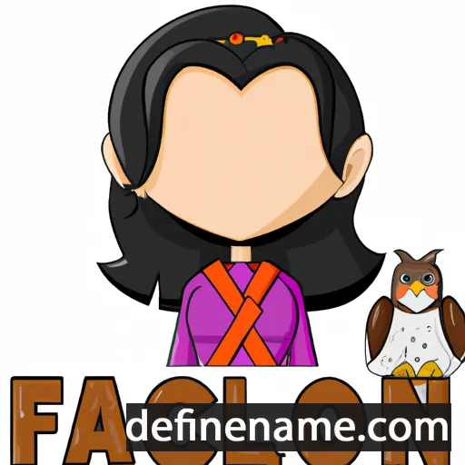 cartoon of the name Falcona