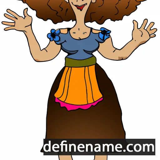 cartoon of the name Falda