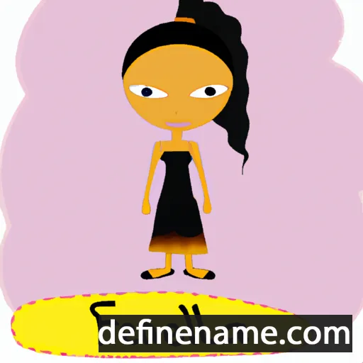 cartoon of the name Faleena