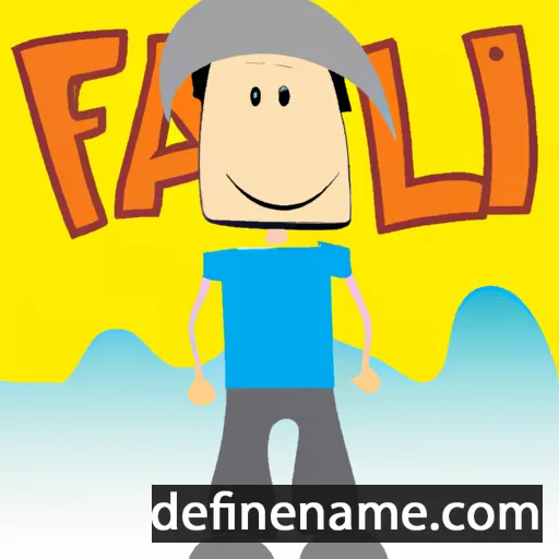 cartoon of the name Fali