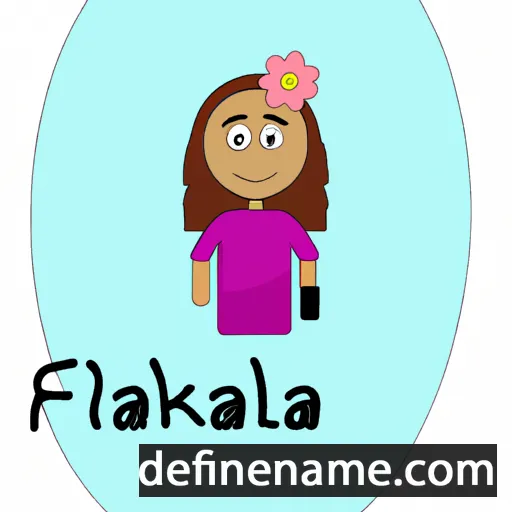 cartoon of the name Falika