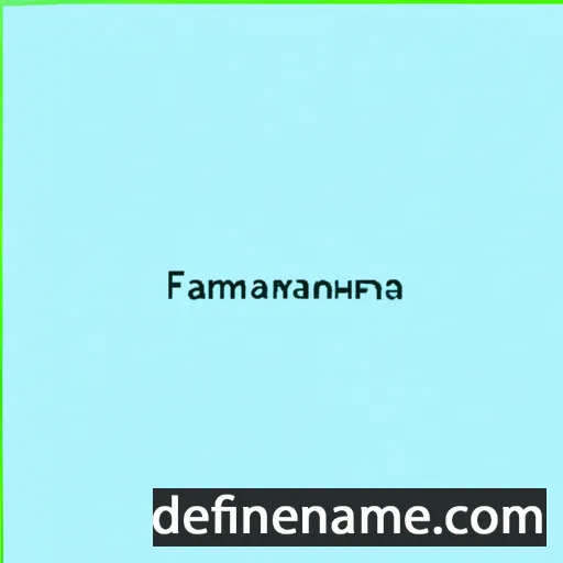 cartoon of the name Falimampionona