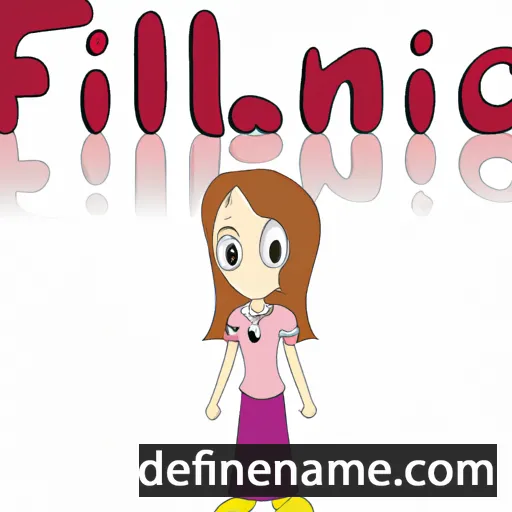 cartoon of the name Falina