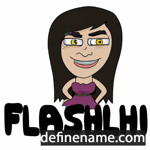 cartoon of the name Falisha