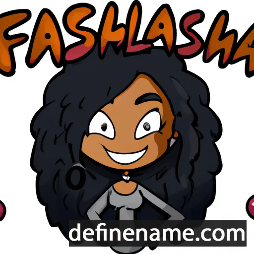 cartoon of the name Falisha