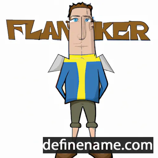 cartoon of the name Falkner