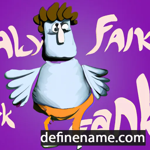 cartoon of the name Falkny