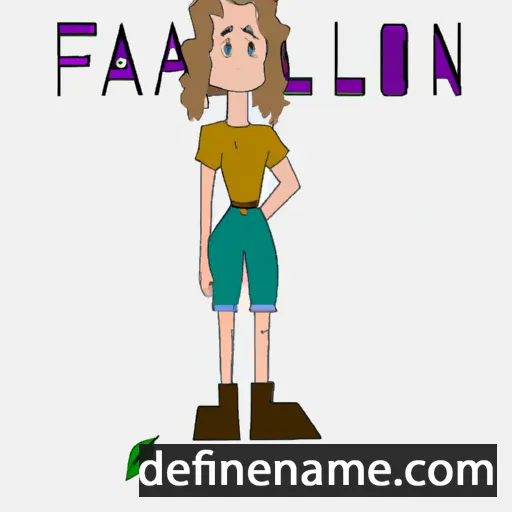 cartoon of the name Falon