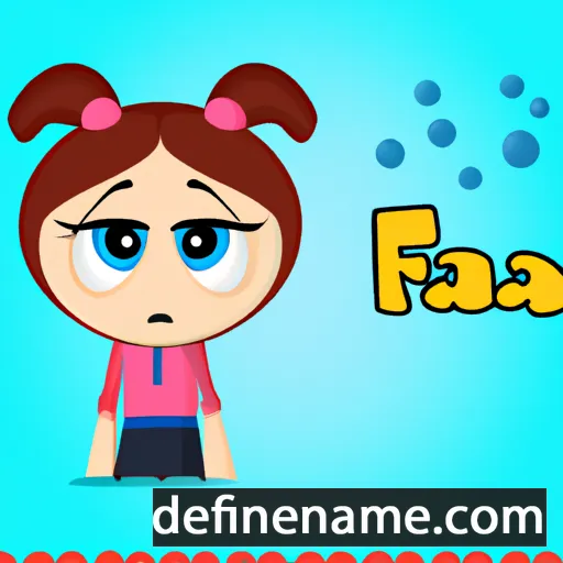 cartoon of the name Fana