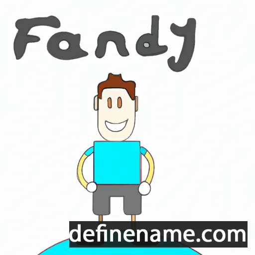 cartoon of the name Fandy