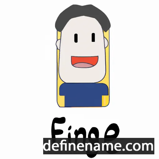 cartoon of the name Fangjie