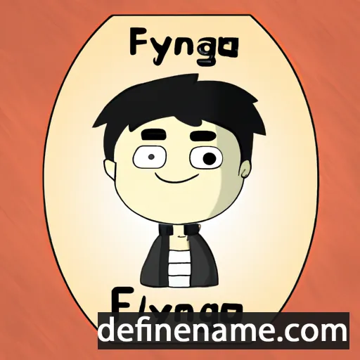 cartoon of the name Fangyu