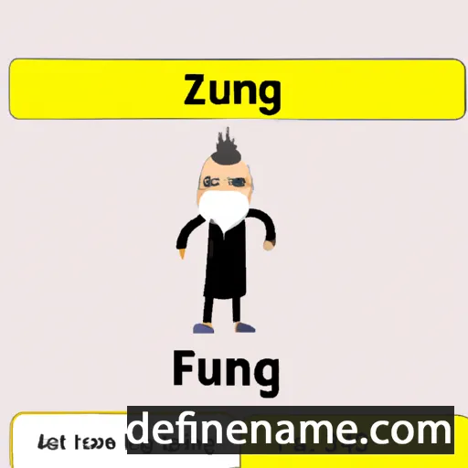 cartoon of the name Fangzhu