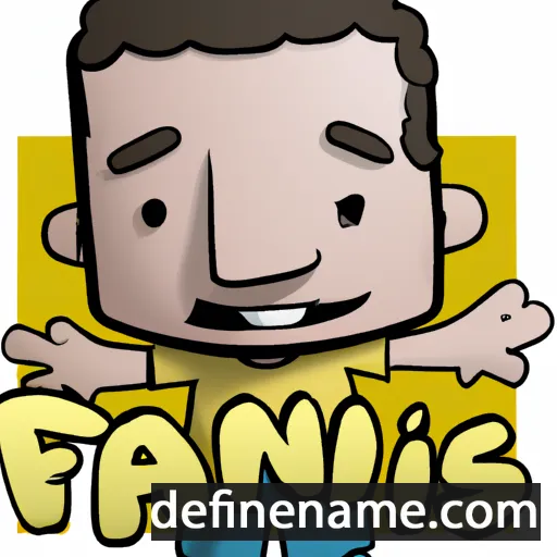 cartoon of the name Fanis