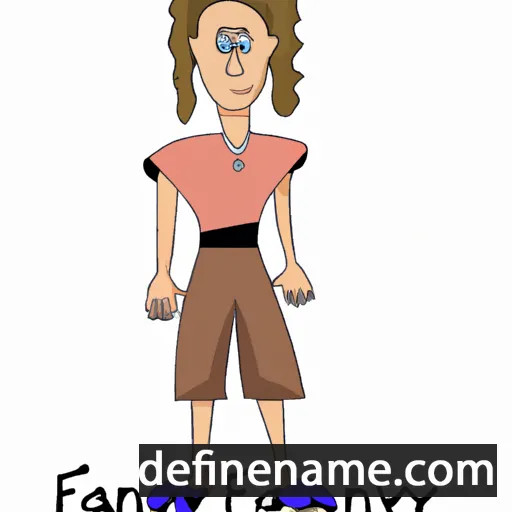 cartoon of the name Fanney