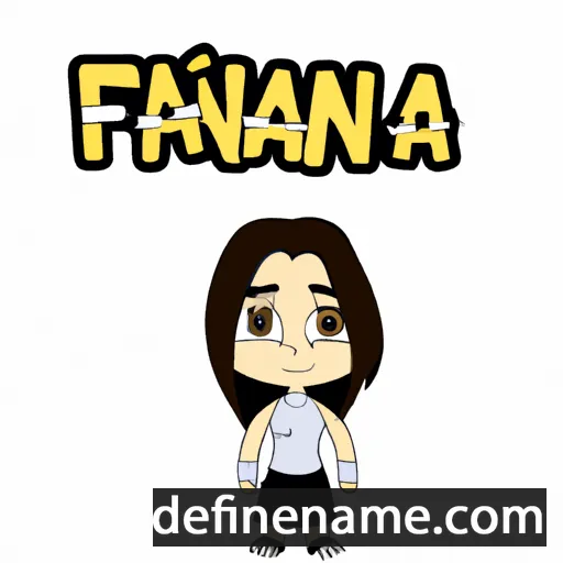 cartoon of the name Fannia