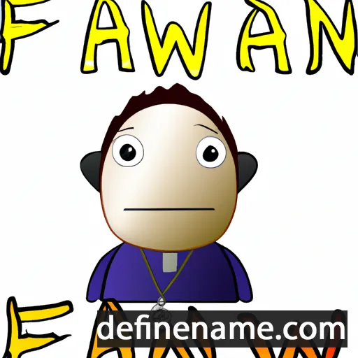 cartoon of the name Fanw