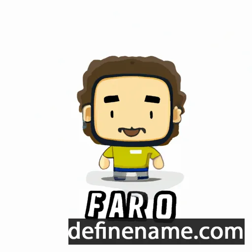 cartoon of the name Fariq