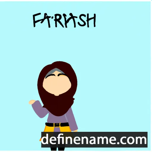 cartoon of the name Farishtah