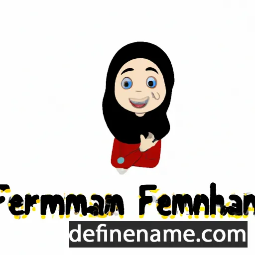 cartoon of the name Farmeenah