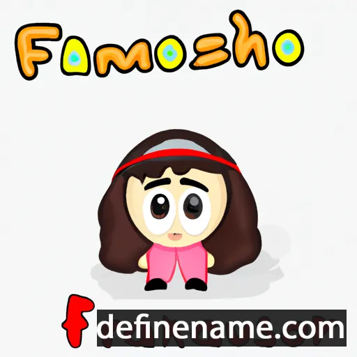 cartoon of the name Farnoush