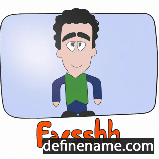 cartoon of the name Farshad