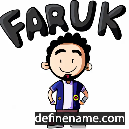 cartoon of the name Farukh