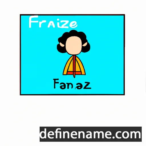 cartoon of the name Farzane